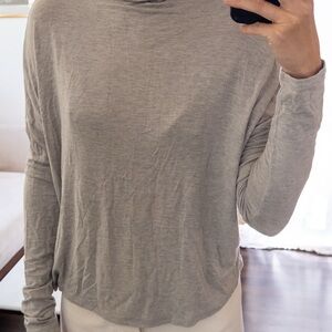Gray Women's turtle neck top